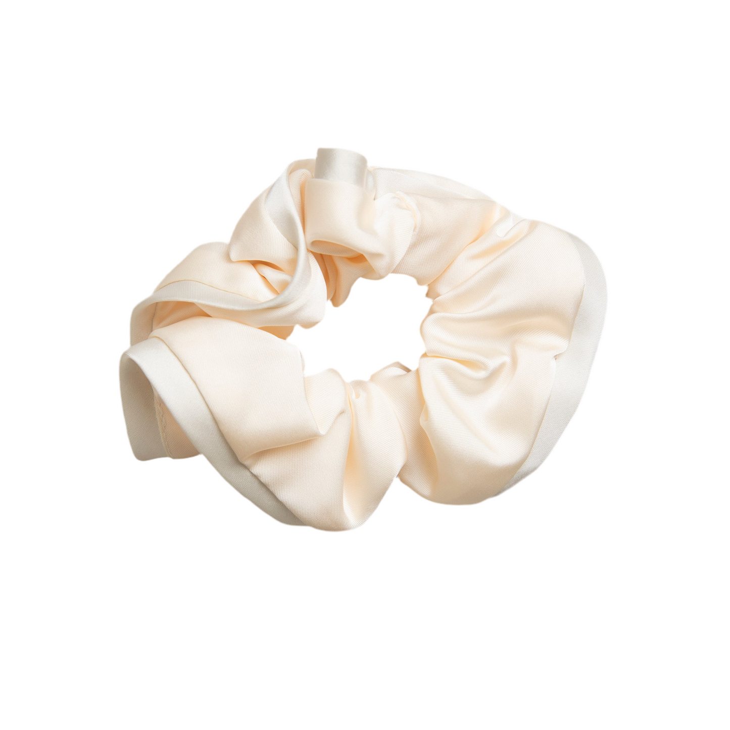 Satin scrunchie in Ivory
