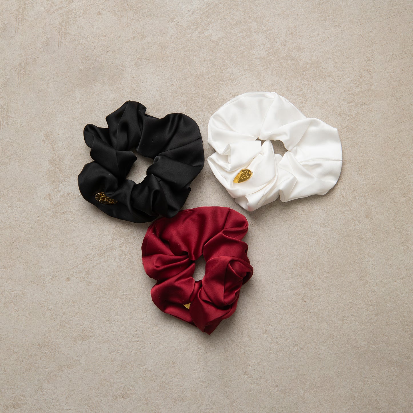 Satin soft scrunchie