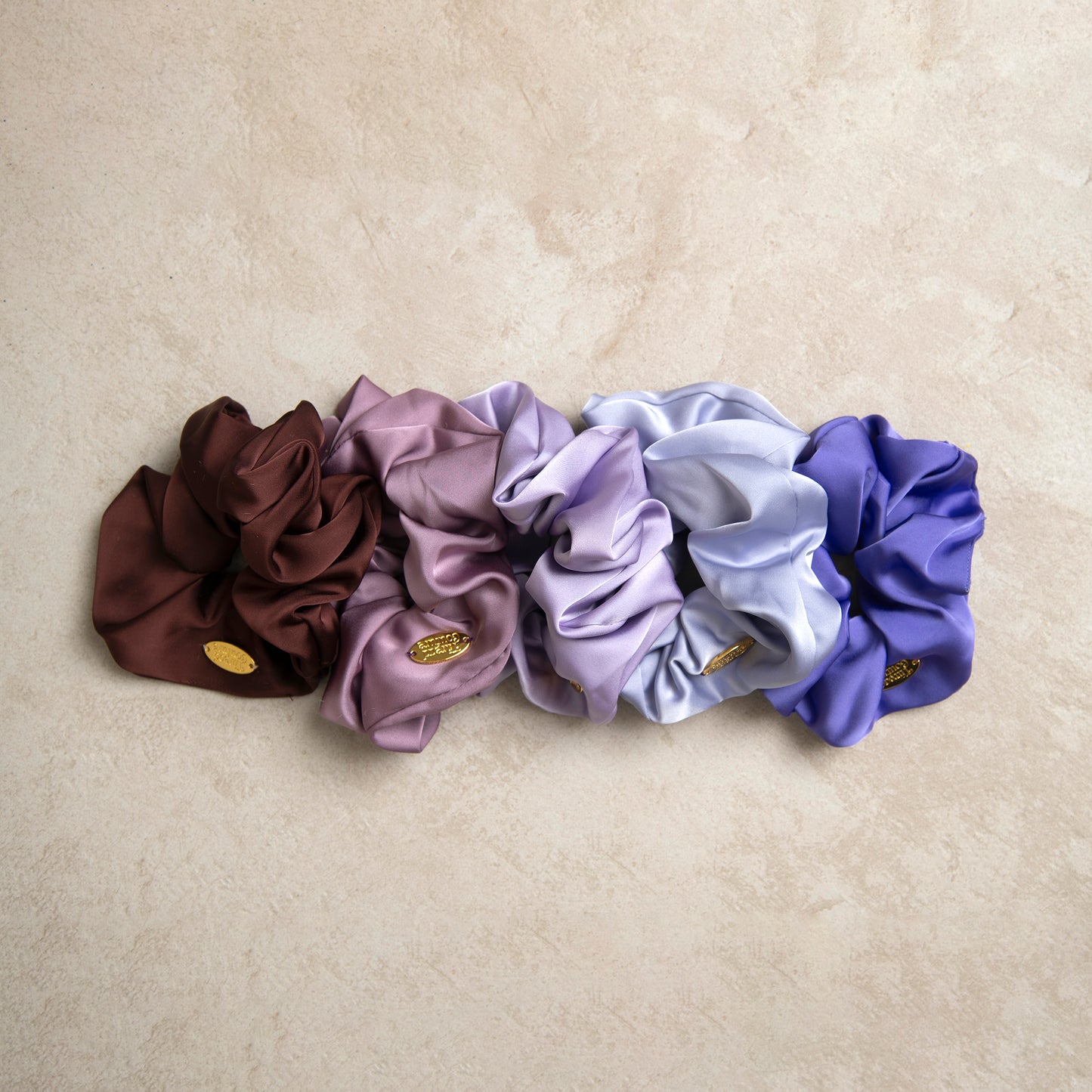 Satin soft scrunchie in Lavender