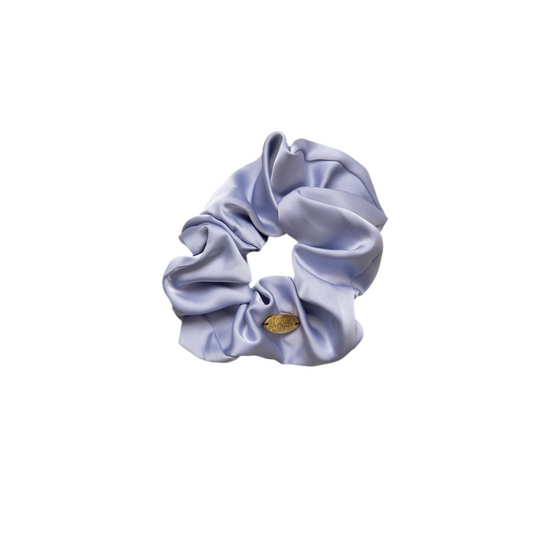Satin soft scrunchie in light violet
