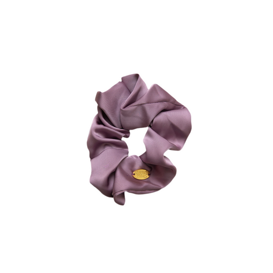 Satin soft scrunchie in Mauve