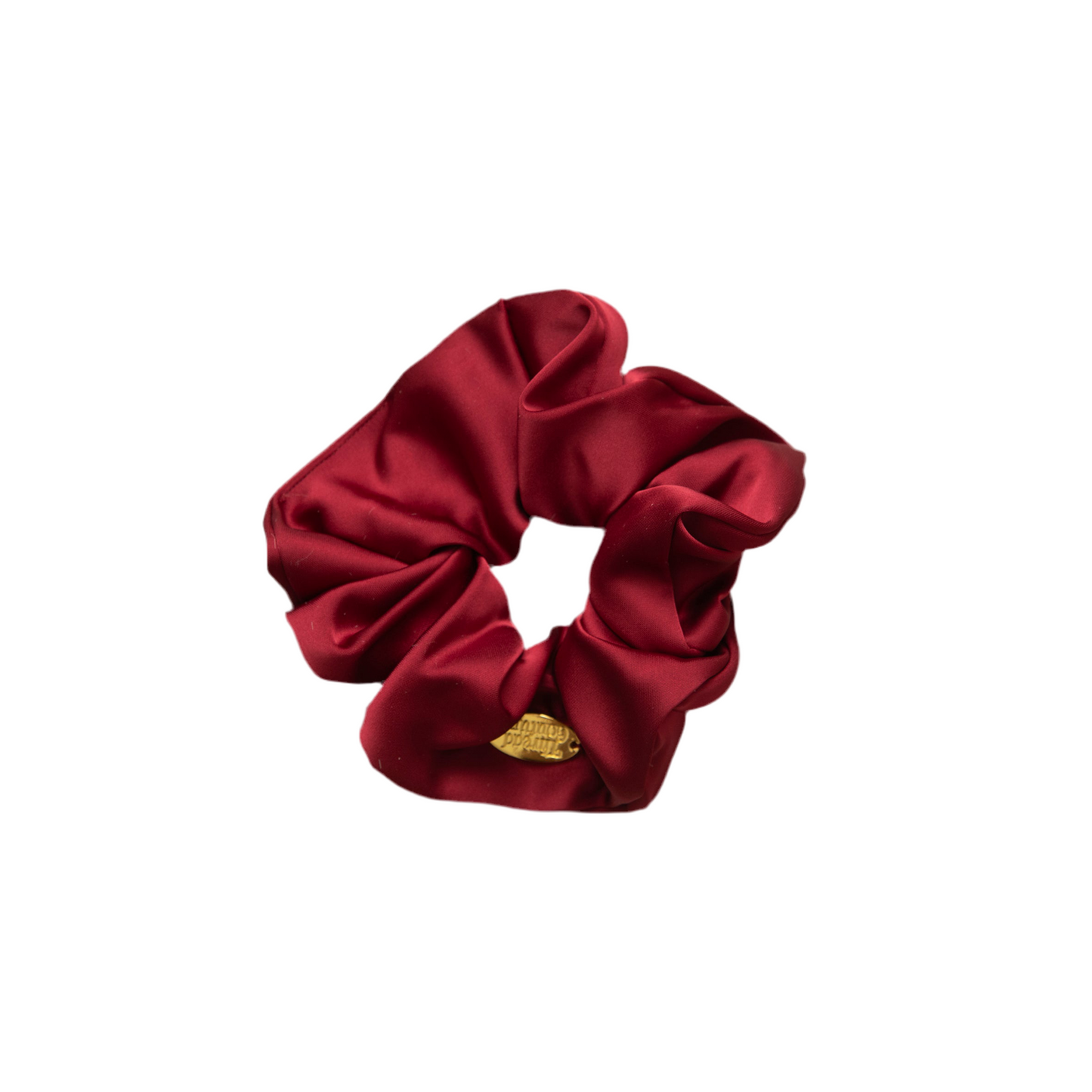 Satin soft scrunchie in Wine
