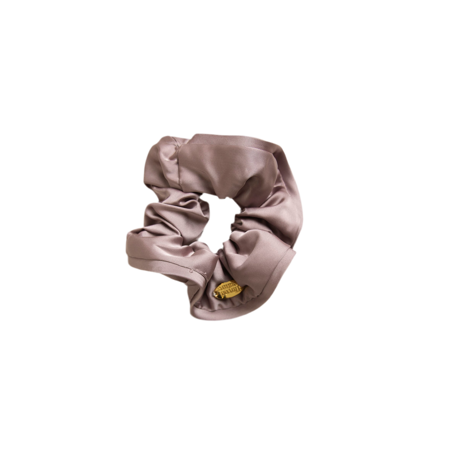 Satin scrunchie in lavender