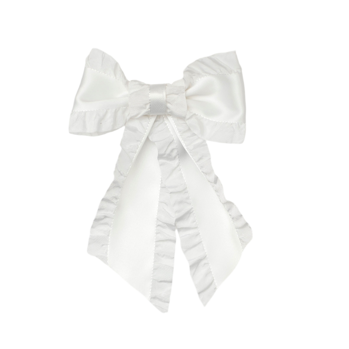 Ruffles satin bow W