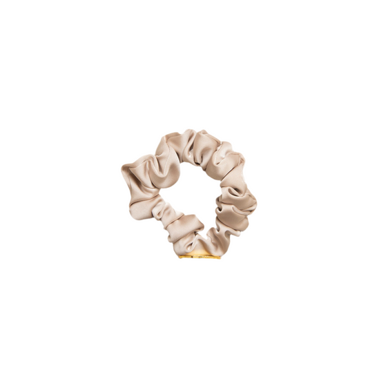 Beige Skinny Scrunchie